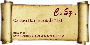 Czibulka Szebáld névjegykártya